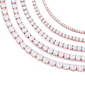 Rhodium Plated 925 <b>Silver</b> Brilliant Cut Moissanite Tennis <b>Bracelet</b> Claw Setting Hip-Hop Unisex GRA Certified Wedding Gift Party - Product Image 3