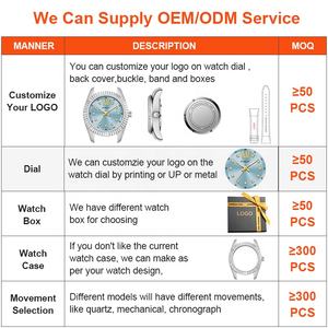 Venta al por mayor de las mujeres de acero inoxidable reloj de cuarzo logotipo personalizado características luminosas resistente al agua 5ATM caso nuevo negocio Dial de cristal - Product Image 2