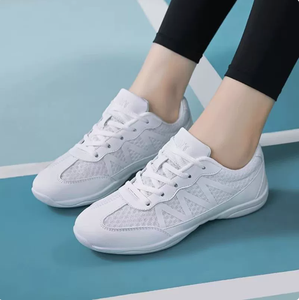 <span class=keywords><strong>Scarpe</strong></span> da Cheerleading 2105 per Donne, Sneakers Bianche da Ballo, <span class=keywords><strong>Scarpe</strong></span> Jazz con <span class=keywords><strong>Suola</strong></span> Morbida per Fitness, Allenamento, Danza, Camminata, Palestra e Sport - Product Image 5