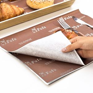 Wholesale Wrapping <b>Paper</b> Deli Packaging Cake <b>Wrap</b> Tray Food Grade Custom logo Printed Grease Proof Sandwich <b>Roll</b> Oil Proof <b>Paper</b> - Product Image 6