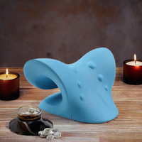 Dispositif de traction cervicale pour le soulagement de la douleur, en mousse souple en forme de U, relaxant tricoté pour le cou et les épaules, chiropratique, pour le sommeil en avion
