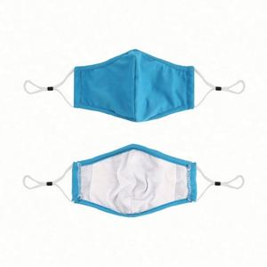 Masque facial unisexe anti-poussière et anti-UV, en polyester et coton, personnalisable, noir, réutilisable et lavable - Product Image 2