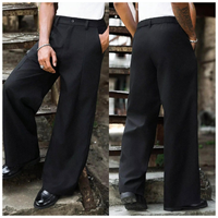 Pantalon Chino Formel Plissé Ample et Élégant pour Homme, Style Rétro Classique Couleur Unie, Coupe Large, Idéal pour l'Été – Personnalisation OEM
