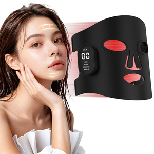 <span class=keywords><strong>Masque</strong></span> facial LED infrarouge et <span class=keywords><strong>rouge</strong></span> pour la peau, réglable, en silicone, portatif, de niveau salon Yanxer, 390-850 nm, pour la thérapie photonique du nez et du visage - Product Image 2