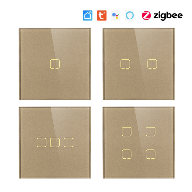 Mvava Factory CE Smart Home Solutions EU Glass Touch Tuya Wifi Zigbee Electrical Power Wall Smart Light Switch With Quick Wiring