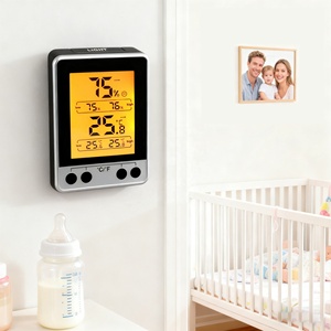 Kỹ thuật số nhiệt độ trong nhà Nhiệt kế với chính xác nhà đo độ ẩm với đèn nền không khí thoải mái chỉ số 24h max min kỷ lục - Product Image 6