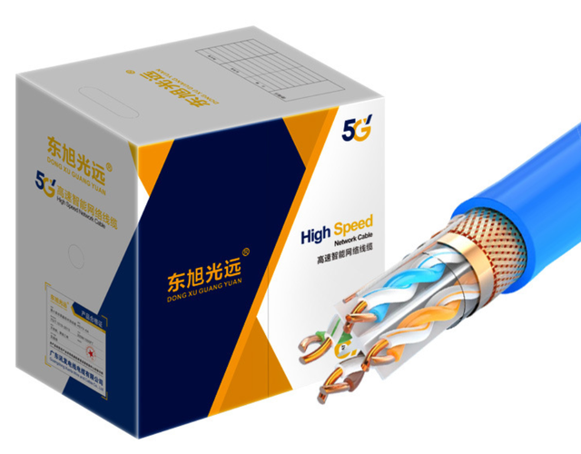 Cat6 Network Cable High Speed 10Gbps Pure Copper Stranded CE/ROHS Certified Internet Data LAN Ethernet 4pr Communication Cables