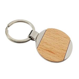 Porte-clés en bois promotionnels avec impression UV et gravure laser, porte-clés souvenir, cadeaux promotionnels, anneaux porte-clés - Product Image 3
