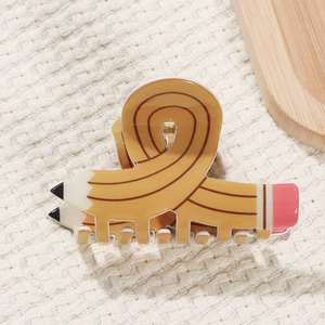 Pinzas para el pelo acrílicas divertidas <span class=keywords><strong>de</strong></span> simulación personalizada para mujeres y niñas, pinzas para el pelo bonitas <span class=keywords><strong>de</strong></span> alta calidad, accesorios para el <span class=keywords><strong>cabello</strong></span> para volver a la escuela - Product Image 6