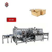 Kartonpackmaschine mit automatischer Größenerkennung, selbstjustierenden Führungsschienen und Motor für Lebensmittelverpackungen und zufällige Kartonhandhabung