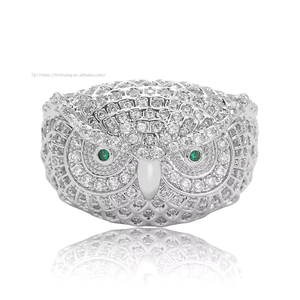 Hip Hop Owl <b>Ring</b> Micro-<b>set</b> Zircon Personality Hip Hop Jewelry <b>Ring</b> for Men and Women - Product Image 1