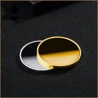 Personnalisé 40mm 50mm Acier Inoxydable Alliage de Zinc Laiton Métal Gravure Laser Vierge Or Argent Double Face Challenge Coin