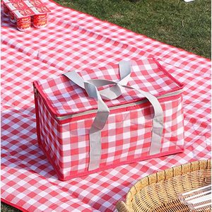 Sac à lunch isotherme en polyéthylène, pliable, grande capacité, facile à nettoyer, boîte à lunch multi-usages - Product Image 6