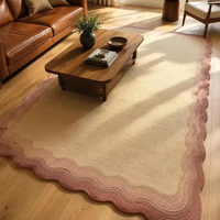 Tapis faits main en laine épaisse antidérapants, tapis pour animaux de compagnie pour salon et chambre à coucher