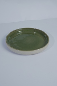 Tazón para Mezclar en Forma de N, de Cerámica Esmaltada, Resistente, Ecológico, No Tóxico, Apto para Lavavajillas, Estilo Japandi, 24 cm de Diámetro, para Servir Ensaladas - Product Image 6