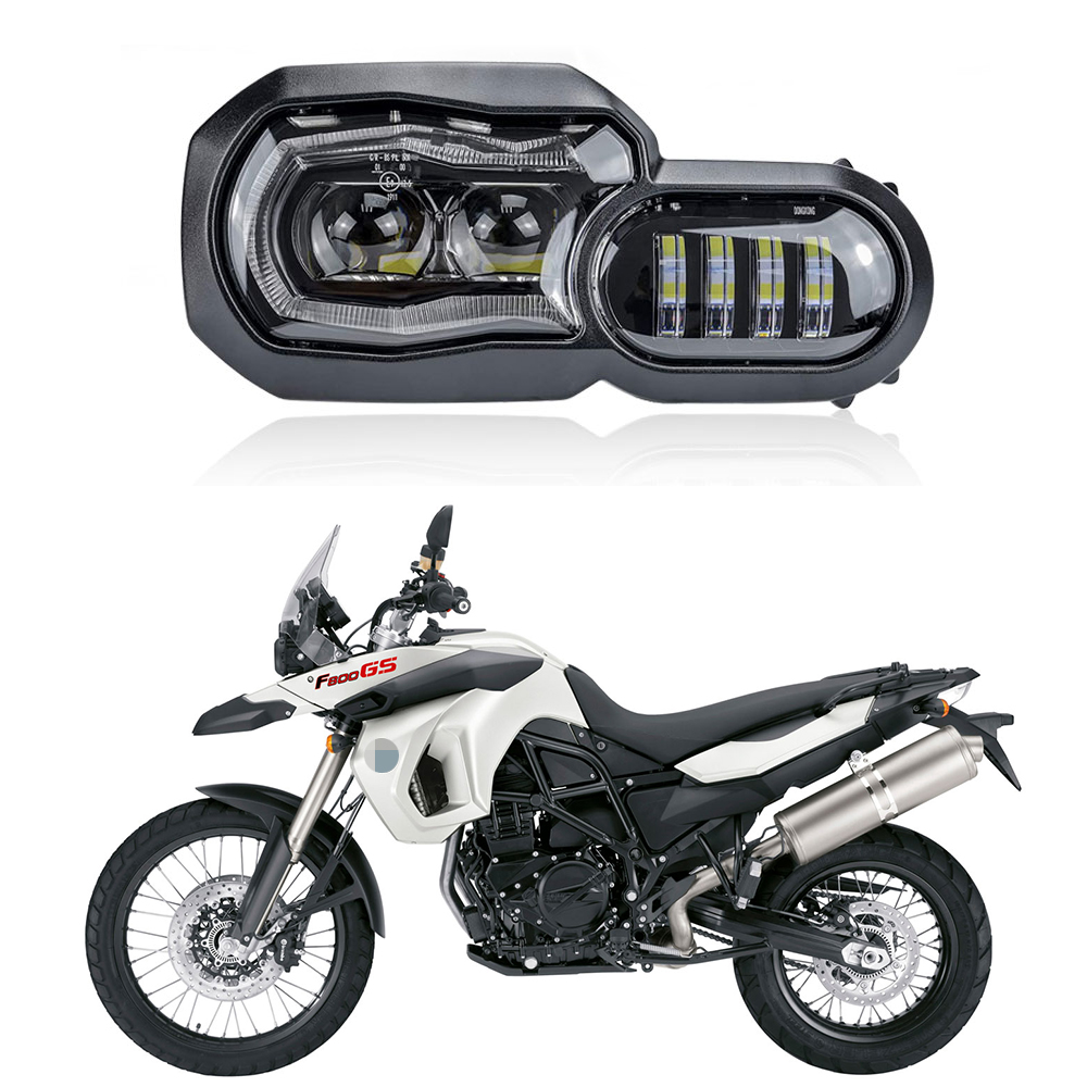 ハイ/ロービームルースは、BMW F800GS F800R F750GS F F650GSカフェレーサーオートバイLEDヘッドランプ用のパラモトバイクヘッドライトを主導しました