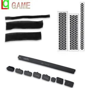 Game Console Dustproof Anti-dust Jack Mesh Filter Dust Cover For Xbox One Slim S Console Accessories Dust Plug Net Set