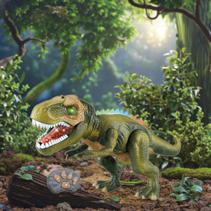 Colorido LED caminando Tyrannosaurus Rex dinosaurio juguete eléctrico <span class=keywords><strong>Robot</strong></span> de <span class=keywords><strong>Control</strong></span> remoto con tema Animal juguete de plástico luces brillantes - Product Image 2
