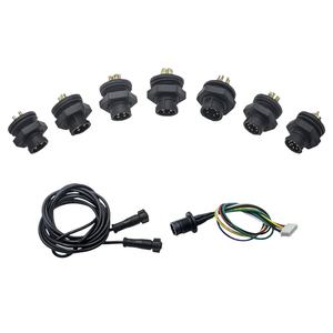 M12面板安装IP67防水连接器2-8芯快锁，用于电脑和摩托车，带聚氯乙烯绝缘 - Product Image 6