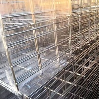 Plateau de câblage en treillis métallique galvanisé, hauteur et largeur personnalisables, fabricant de plateaux à grille ouverte, vente en gros pour itinéraire de câbles extérieur