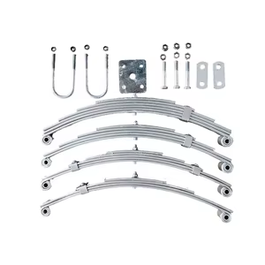 Ressort à lames galvanisé à chaud <span class=keywords><strong>pour</strong></span> <span class=keywords><strong>remorque</strong></span> de camion poids lourd, accessoires <span class=keywords><strong>pour</strong></span> <span class=keywords><strong>remorque</strong></span> de bateau à plateau plat - Product Image 5