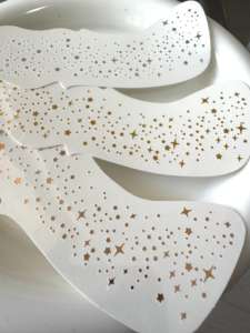 Autocollant de tatouage temporaire imperméable à l'eau or moucheté taches de rousseur coeurs célestes étoiles patchs de maquillage fêtes <span class=keywords><strong>photographie</strong></span> - Product Image 2