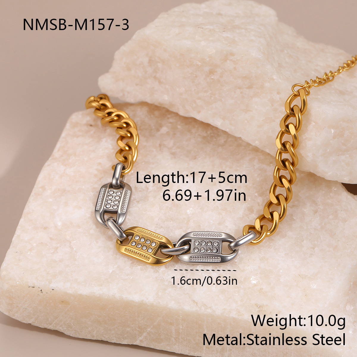 สร้อยข้อมือลูกปัดสี NMSB-M157-3