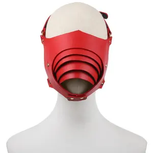 新しいデザインPUレザー男性女性性的いちゃつくBDSMボンデージマスクセックス目隠しアイマスク