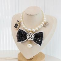 Collier pour chien avec décoration en strass DIY, bijoux pour chiens et chats, collier pour chien avec collier de perles
