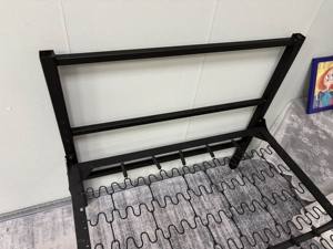 Base de <span class=keywords><strong>Cama</strong></span> Individual Ajustable en Altura, Totalmente Metálica, con Soporte de Láminas de Resorte, Color Negro, No Requiere Somier - Product Image 4