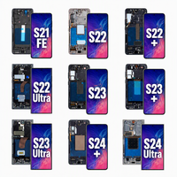 Layar Pengganti OLED HP untuk S20 S21 S22 S23 S24 S25 Ultra 6.78 Luminansi Tinggi Kemasan Khusus