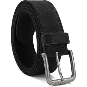 Genuine Leather <b>Belt</b> Cowhide Floral Embroidery Vintage Style <b>Silver</b> Pin <b>Buckle</b> Casual Men's <b>Belt</b> Durable Design - Product Image 6