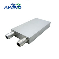 Support en aluminium chauffant vga blocs d'eau de refroidissement pour aluminium cnc led cob waterblock 30x40 bloc de dissipateur thermique à vendre
