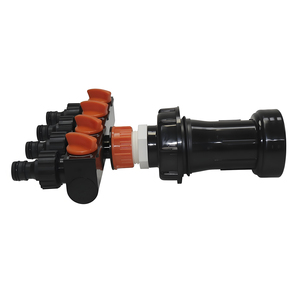 Collecteur d'irrigation à 4 sorties pour baril <span class=keywords><strong>de</strong></span> <span class=keywords><strong>pluie</strong></span>, 50 pièces, adaptateur IBC avec vannes d'arrêt indépendantes - Product Image 1