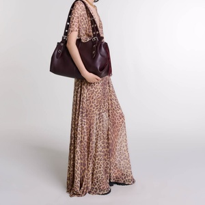 Robes mi-longues imprimées léopard pour femmes Robe d'été élégante décontractée pour femmes - Product Image 2