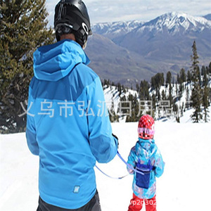 <b>Children</b> Ski Training <b>Backpack</b> Royal Blue Nylon For Kids Skiing Equipment - Product Image 2