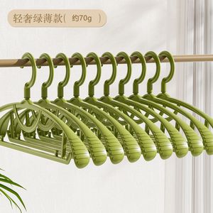 Cintre en plastique épaissi et robuste avec revêtement par immersion, pour vêtements d'adultes et d'enfants, cintre à jupe, type crochet rectangulaire - Product Image 5