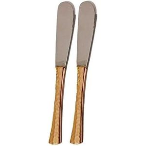 PARIJAT Handicraft Set 2 Steel Copper Dinnerware <b>Flatware</b> Tableware Cutlery Utensil Set for Home Restaurant Featuring Knives - Product Image 3