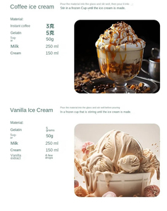 เครื่องทำไอศกรีมโคนอัตโนมัติขนาดเล็ก ใช้ไฟฟ้า สำหรับทำไอศกรีมผลไม้แช่แข็ง ใช้ในครัวเรือน - Product Image 4
