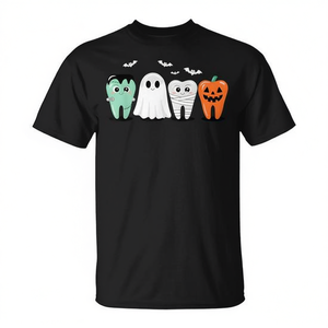 T-shirt mignon à thème dentaire pour Halloween, idéal pour les dentistes et les fêtes costumées - Product Image 2