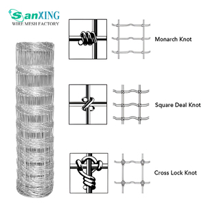Clôture pour bétail à nœuds fixes galvanisée haute résistance / Clôture de champ tissée en acier à haute résistance pour ferme et bétail - Product Image 2