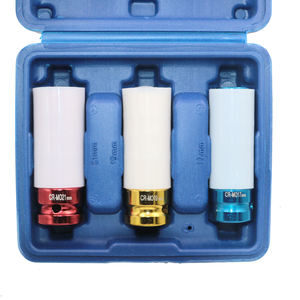 3Pcs 1/2 "17mm 19mm 21mm ऑटो कार टायर संरक्षण आस्तीन दीवार गहरी प्रभाव पहिया नट सॉकेट सेट कार बनाए रखने मरम्मत उपकरण - Product Image 6