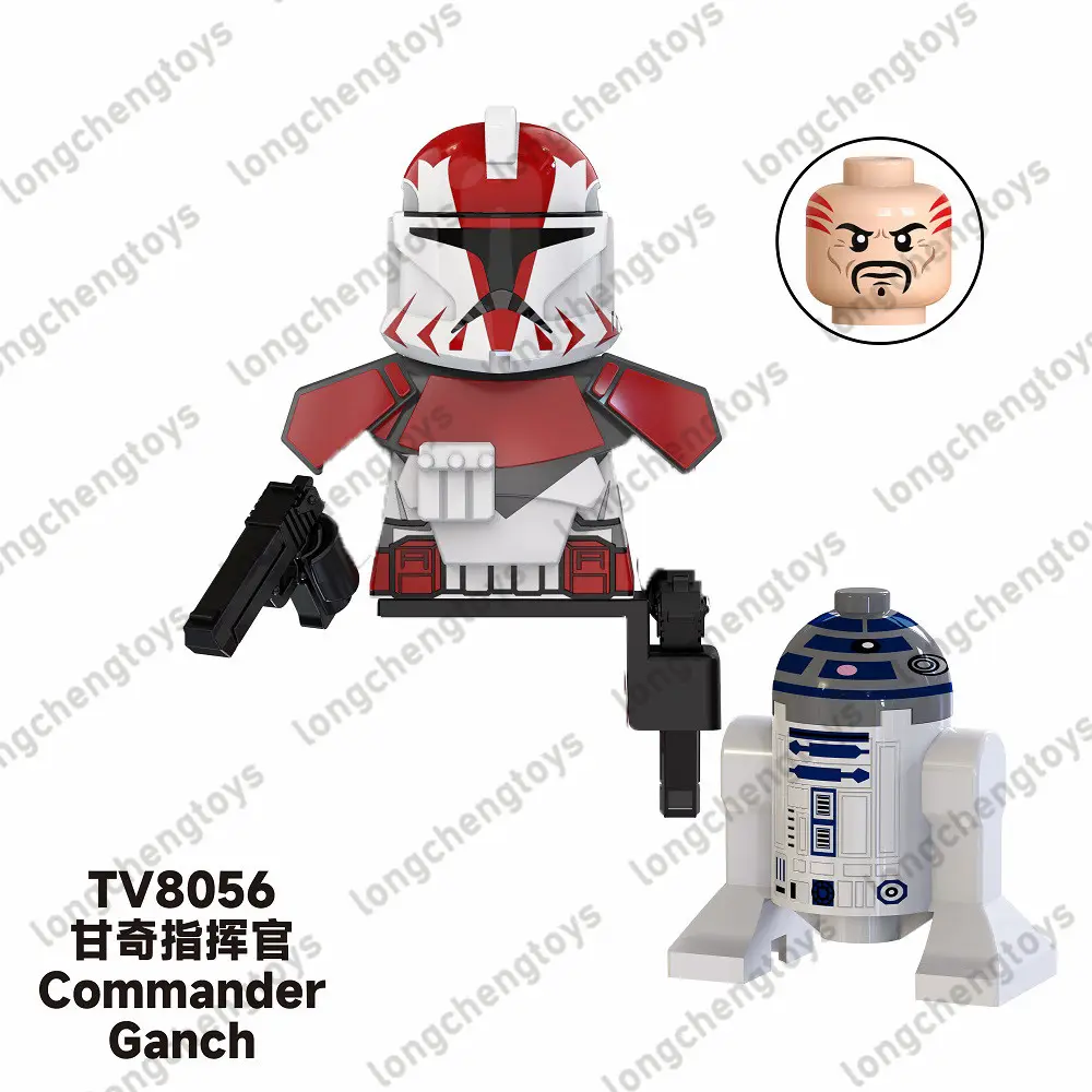 SW Movie Series Clone Commander Fox Stone Ganch Bly Bomb Squad Shadow Building Blocks figure giocattoli per bambini TV6109