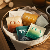 Sachets de thé en papier kraft laminé de qualité alimentaire, écologiques, portables, imprimés sur mesure, petits sachets de thé, sachets de café