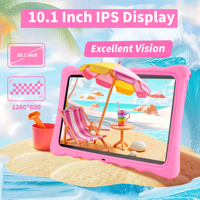Tablette pour enfants 10 pouces A523 avec contrôle parental, écran IPS, 3 Go de RAM, 64 Go de ROM, processeur octa-core, Wifi 6, Android PC, étui en silicone pour l'éducation