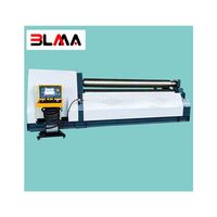Machine de cintrage de tôles CNC à 4 rouleaux de haute précision 10 mm 2500 mm - Outil de pliage pour l'acier doux et le traitement des métaux