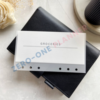 Enveloppes personnalisées A5 A6 A7 pour le rembourrage d'espèces Planificateur de budget Enveloppes en papier vélin givré sans fermeture éclair pour l'organisation d'argent
