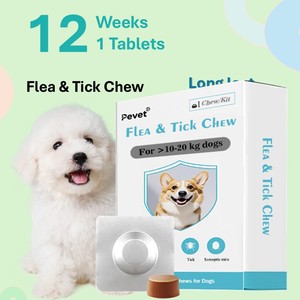 Complément Masticable Personnalisable OEM Anti-<span class=keywords><strong>Puces</strong></span> et Tiques <span class=keywords><strong>pour</strong></span> Grands Chiens (20-40 kg) – Protection Longue Durée 12 Semaines, Absorption Rapide, Renforce l'Immunité - Product Image 2