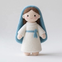 Jouet en peluche personnalisé de la Vierge Marie debout, baptême, religieux, Pâques, Noël, poupées religieuses, jouets en peluche