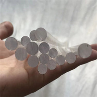 Tube en PMMA transparent multicolore sur mesure OEM, barre en plexiglas à haute transmission lumineuse pour la décoration et la construction